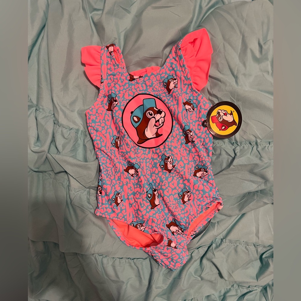 Orange and Blue buccees Swimsuit